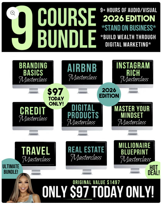 The Ultimate 9-Course Millionaire Blueprint Bundle – 2026 Edition