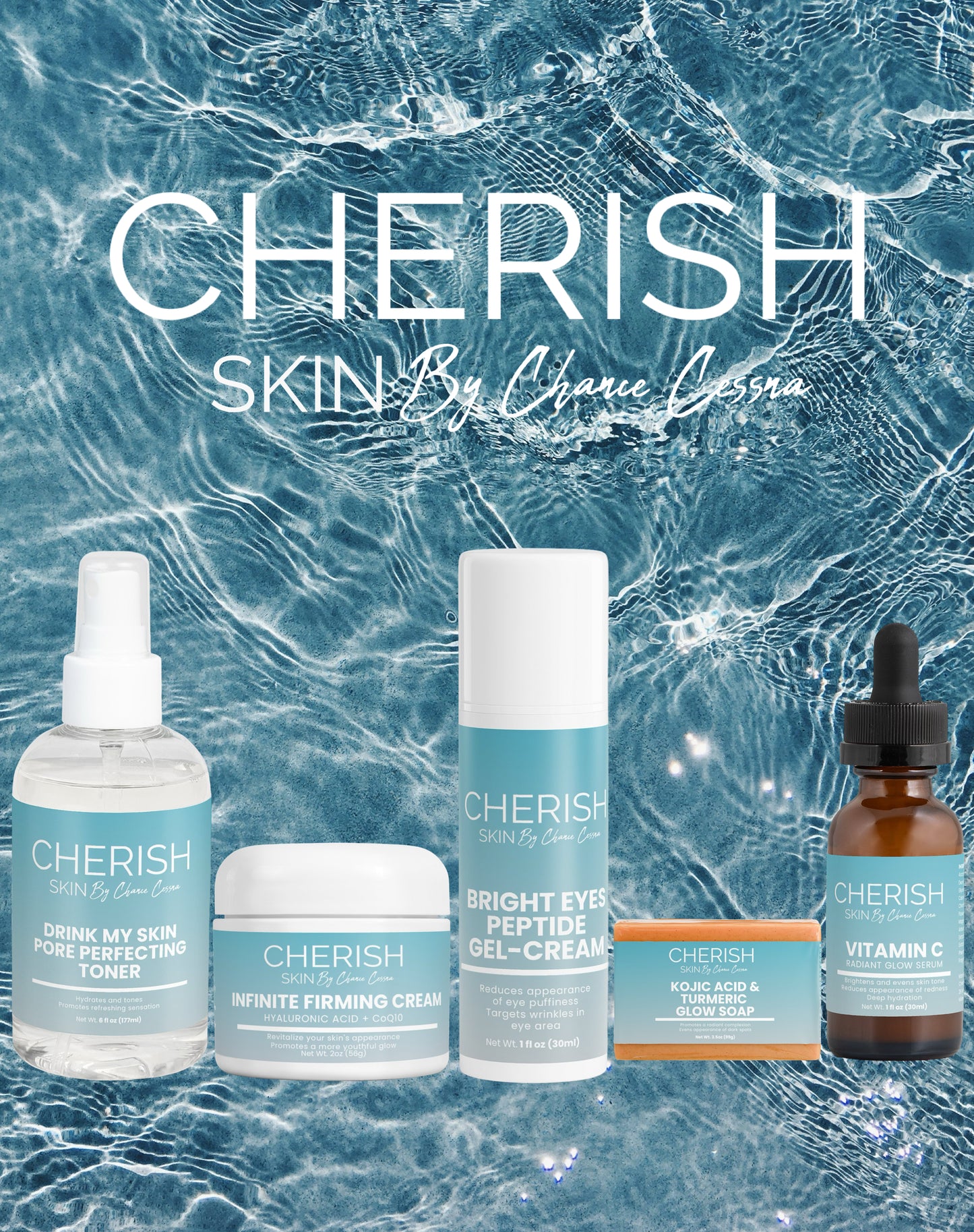 ✨ Cherish Skin 5 Step Radiant Glow Method — 5 Steps to Radiant, Beautiful, Youthful, Poreless Skin ✨