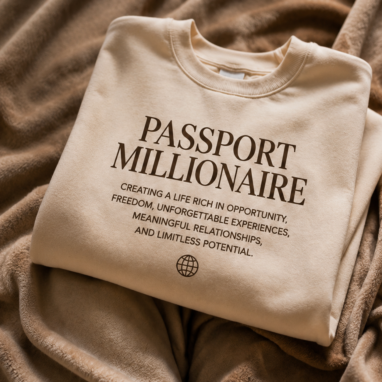 Passport Millionaire Pullover Plush Sweatshirt